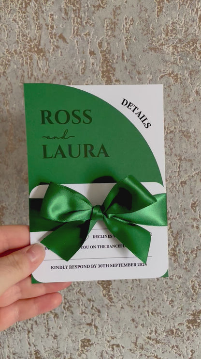 Curve Wedding Invitation Suite - SAMPLE ONLY