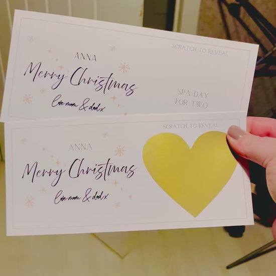 Printed Christmas Gift Tickets