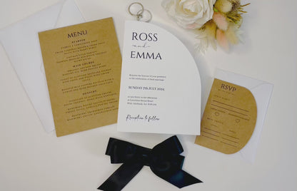 Curve Wedding Invitation Suite - SAMPLE ONLY