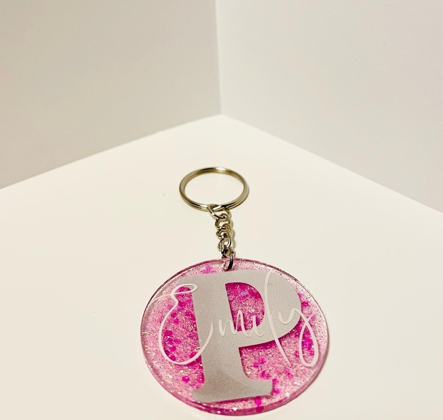 Initial Acrylic Keychains - Personalized - Firtina Creations